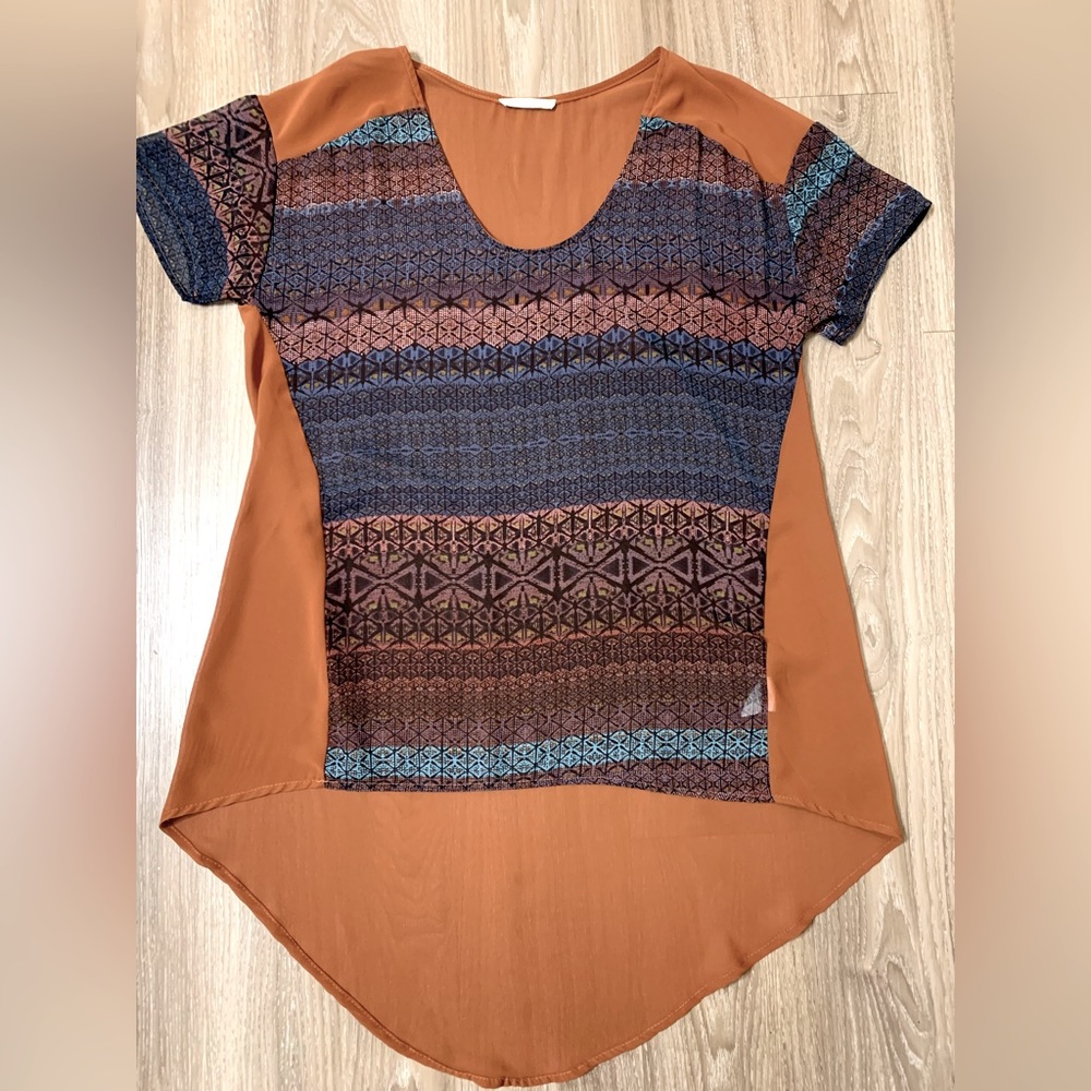 Lush High Low Sheer Tunic